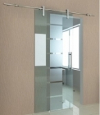Sliding doors with glass